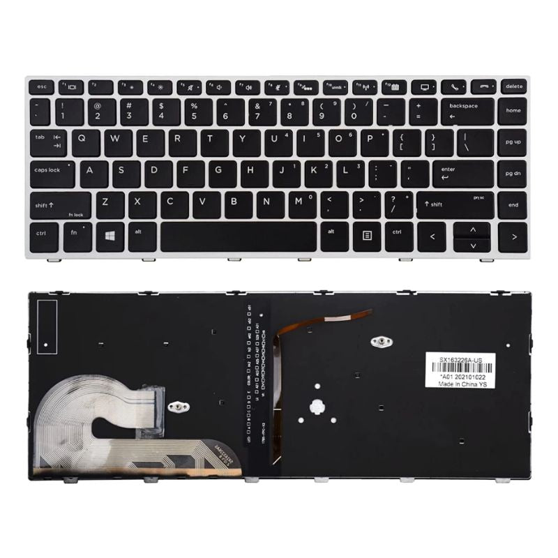 Chargez l&#39;image dans la visionneuse de la galerie, HP Zbook 14U 745 840 846 848 G5 G6 Series - Laptop Keyboard With Back Light US Layout
