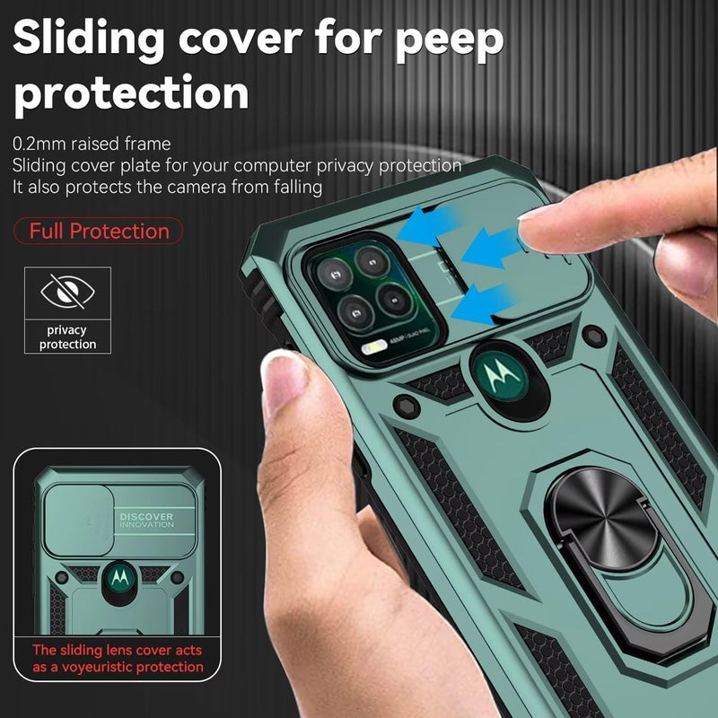 Load image into Gallery viewer, [Magnetic Rotable Kickstand][Slide Camera Cover] Motorola Moto G Stylus 5G 2021 - Shield Shockproof Rugged Heavy Duty Case
