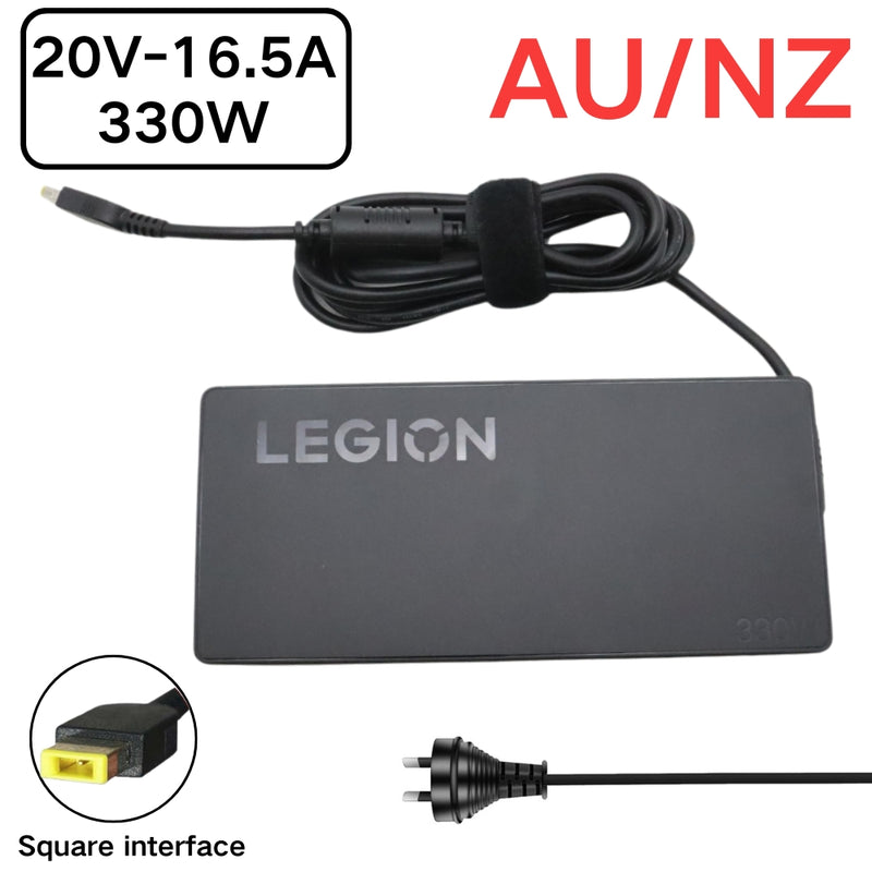 Chargez l&#39;image dans la visionneuse de la galerie, [20V-16.5A/300W][Yellow Square] Lenovo Legion Pro 7 16IRX8H 9 16IRX8 Laptop AC Power Supply Adapter Charger
