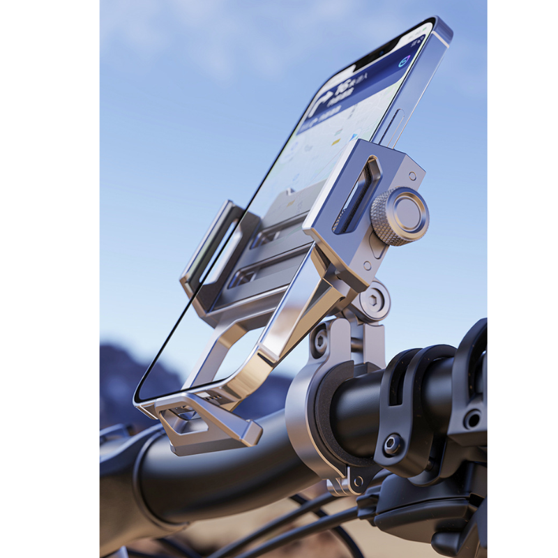 Chargez l&#39;image dans la visionneuse de la galerie, [Z05] Boneruy Motorcycle Phone Mount – Anti-Shock Navigation Holder Bicycle Phone Stand
