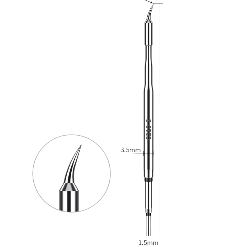 Chargez l&#39;image dans la visionneuse de la galerie, [LXZ924211] C210 Soldering Iron Tip Replacement Compatible with JBC T26 Soldering Station Handle, Soldering Iron, Soldering Bent Tip Knife Head
