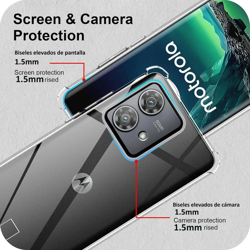 Cargue la imagen en el visor de la galería, Motorola Moto Edge 40 Neo - AirPillow Cushion Transparent Soft Clear TPU Four Corners Protective Case
