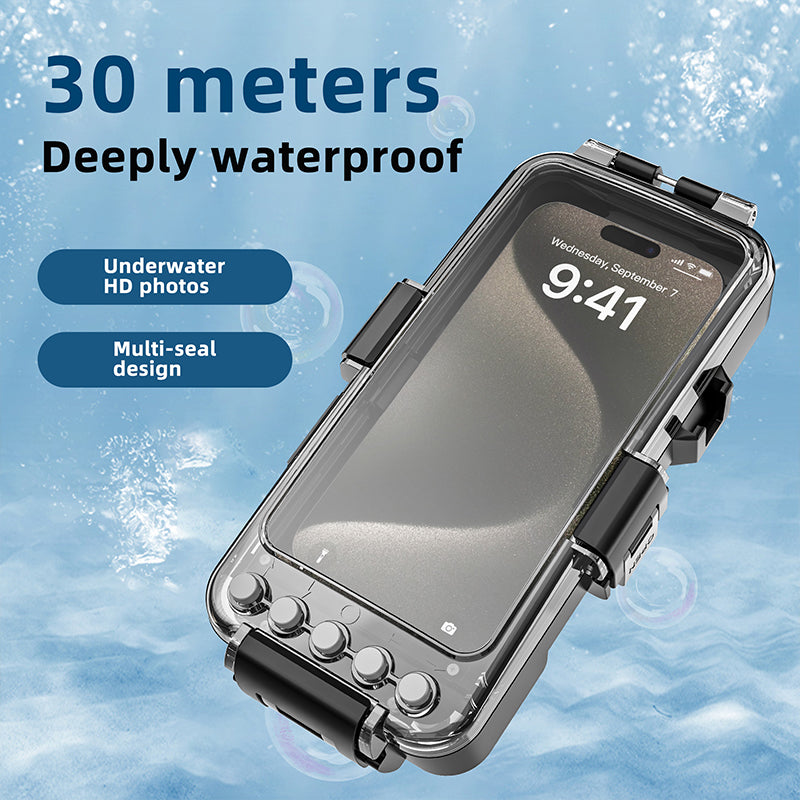 Cargue la imagen en el visor de la galería, [Upgade Version Bluetooth Version][Diving IPX8 30M/98FT Waterproof] Universal iPhone - Redpepper Underwater Protective Lanyard Mobile Phone Case
