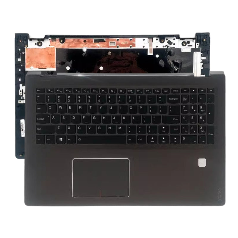 Cargue la imagen en el visor de la galería, Lenovo Yoga 510-15IKB 510-15ISK 510-15AST - Keyboard With Back Light &amp; Trackpad Frame Housing Palmrest US Layout Assembly - Polar Tech Australia
