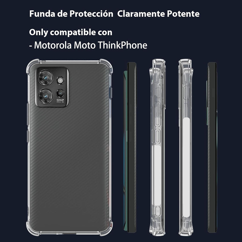 Cargue la imagen en el visor de la galería, Motorola Moto ThinkPhone - AirPillow Cushion Transparent Soft Clear TPU Four Corners Protective Case
