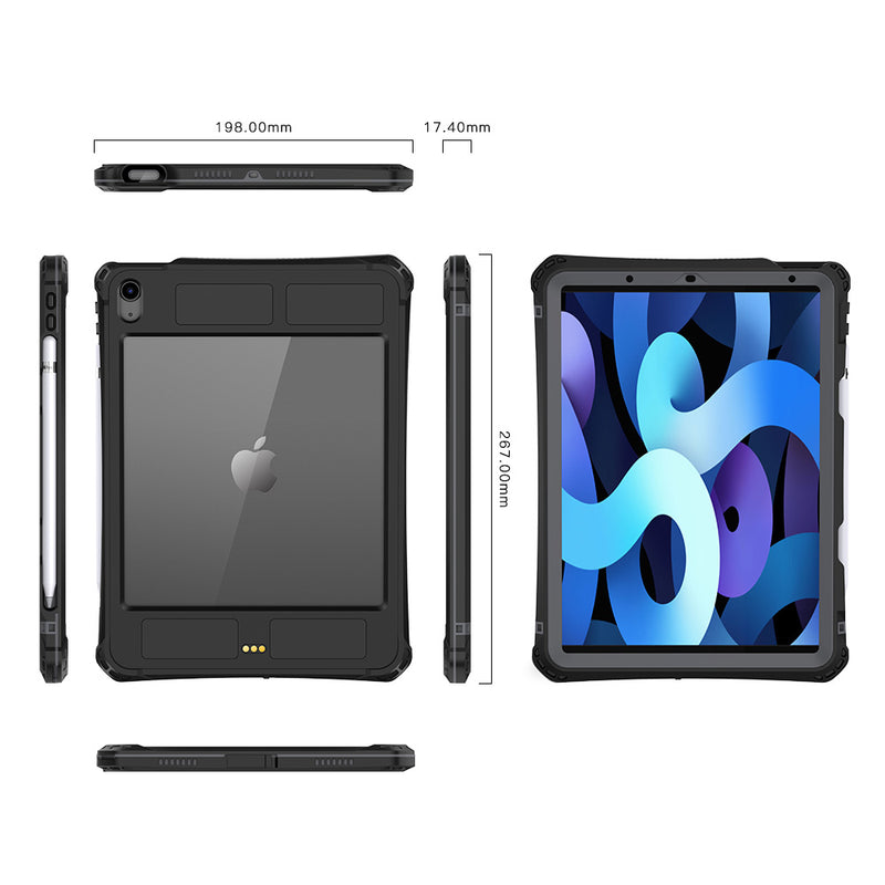 Chargez l&#39;image dans la visionneuse de la galerie, Apple iPad Air 4/5 10.9&quot; Shellbox Waterproof Heavy Duty Lifeproof Style Case - Polar Tech Australia
