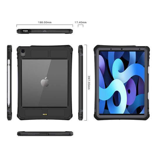 Apple iPad Air 4/5 10.9" Shellbox Waterproof Heavy Duty Lifeproof Style Case - Polar Tech Australia