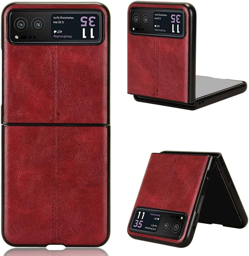 Load image into Gallery viewer, [Built-in Kickstand] Motorola Moto Razr 40/Razr 2023 - PU Leather Shockproof Heavy Duty Case
