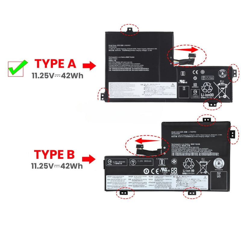 Cargue la imagen en el visor de la galería, [L17L3PB0] LenovoL17M3PB0 100e 300e 500e 500e-81ES L17L3PB0 L17C3PG0 Replacement Battery - Polar Tech Australia
