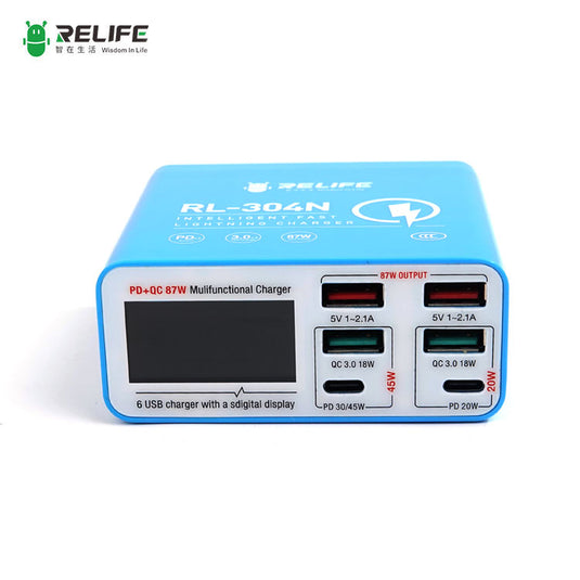 [RL-304N] RELIFE Intelligent Digital Display 6-Port Charger/Wide Voltage - Polar Tech Australia