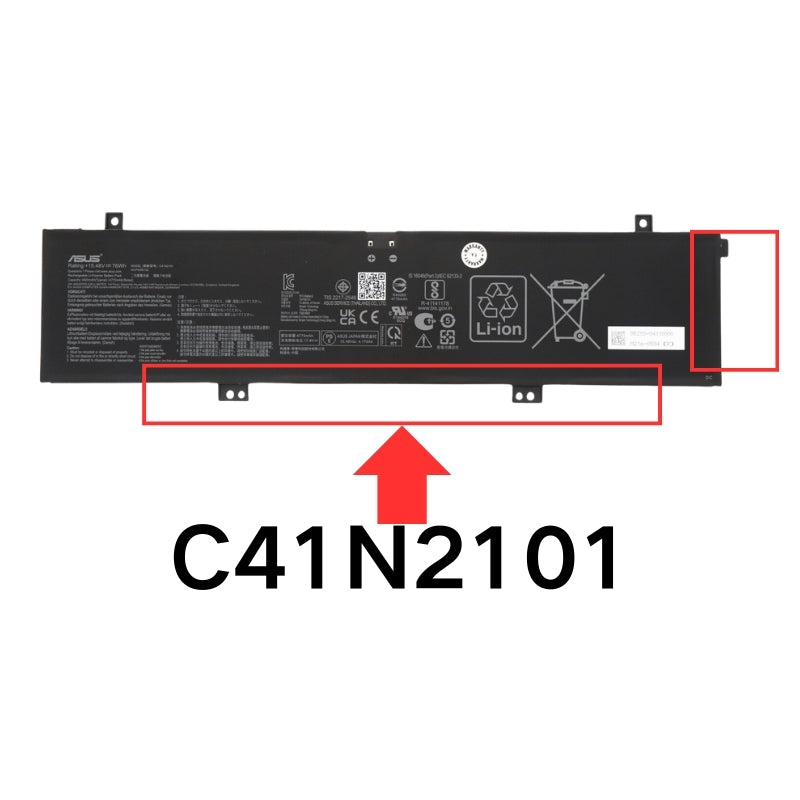 Load image into Gallery viewer, [C41N2101 &amp; C41N2101-1] ASUS Rog ZEPHYRUS G14 GA402RJ-L4076W/TUF DASH F15 FX517ZC-HN085W Replacement Battery - Polar Tech Australia
