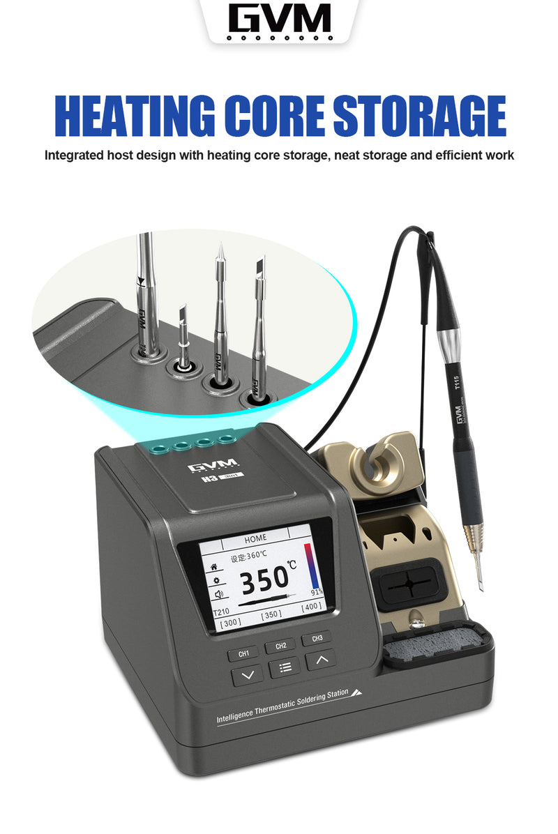 Chargez l&#39;image dans la visionneuse de la galerie, [H3] GVM 3-in-1 Smart Soldering Station - Polar Tech Australia
