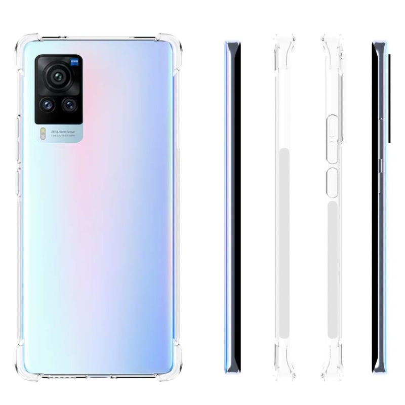 Cargue la imagen en el visor de la galería, Vivo X60 Pro - AirPillow Cushion Transparent Soft Clear TPU Four Corners Protective Case
