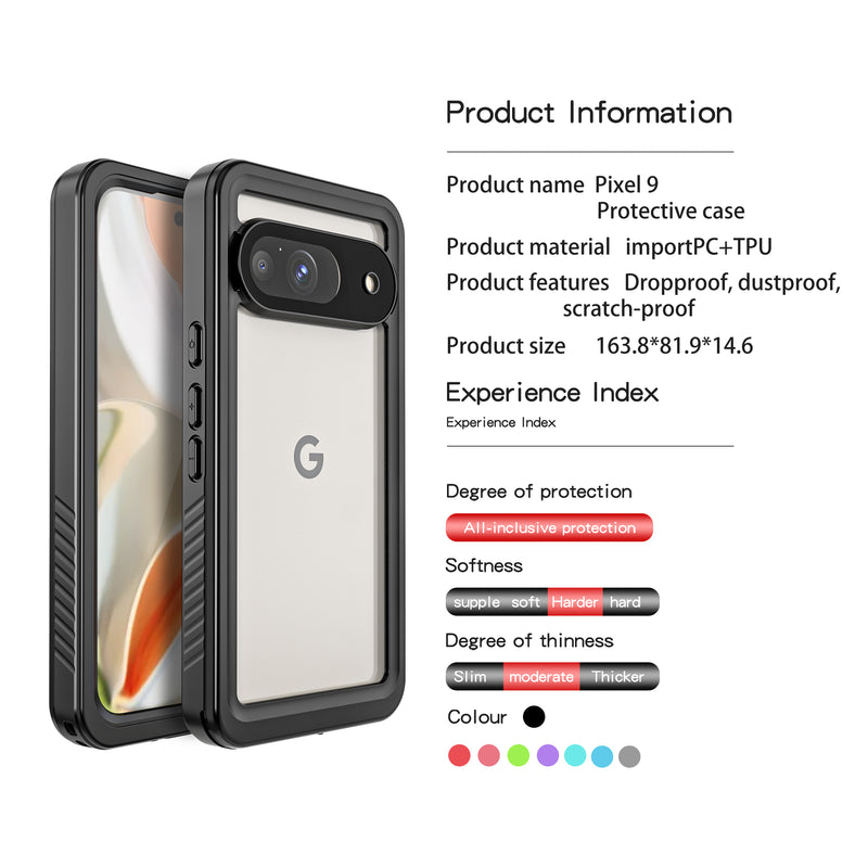 Cargue la imagen en el visor de la galería, Google Pixel 9 - Redpepper Full Covered Waterproof Heavy Duty Tough Armor Case
