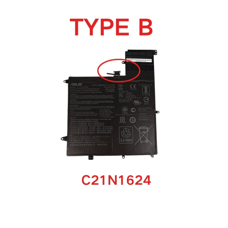 Chargez l&#39;image dans la visionneuse de la galerie, [C21N1624 &amp; C21N1706] Batterie de remplacement pour ASUS Zenbook Flip S Q325U Q325UAR UX370UA
