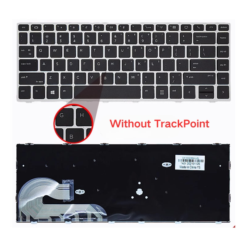 Cargue la imagen en el visor de la galería, HP EliteBook 840 G5 / 840 G6 Series - Laptop Keyboard With Back Light US Layout
