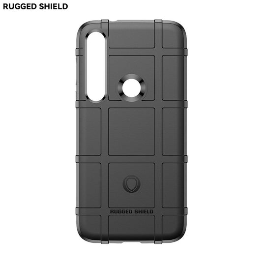 Motorola Moto One Vision/One Vision Plus - Shield Shockproof Rugged Heavy Duty Case  With 2PC Tempered Glass Screen Protector