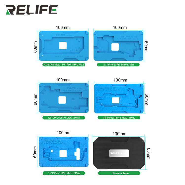 Cargue la imagen en el visor de la galería, [RL-601T] RELIFE 22-in-1 iPhone Mid-Tier Motherboard Repair Fixture Set - Polar Tech Australia
