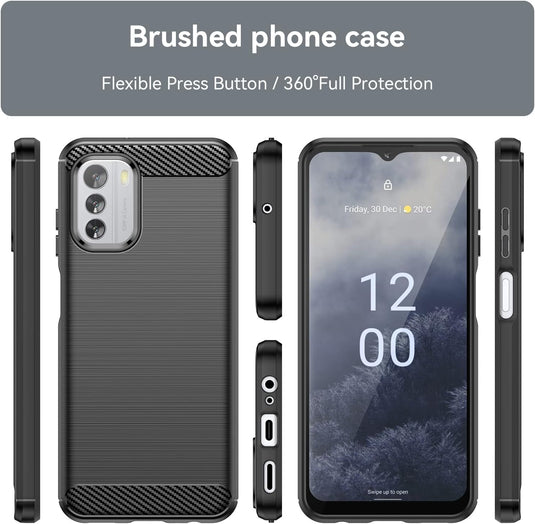 Nokia G60 - Shield Shockproof Rugged Heavy Duty Case With 2PC 9HD Tempered Glass Screen Protector