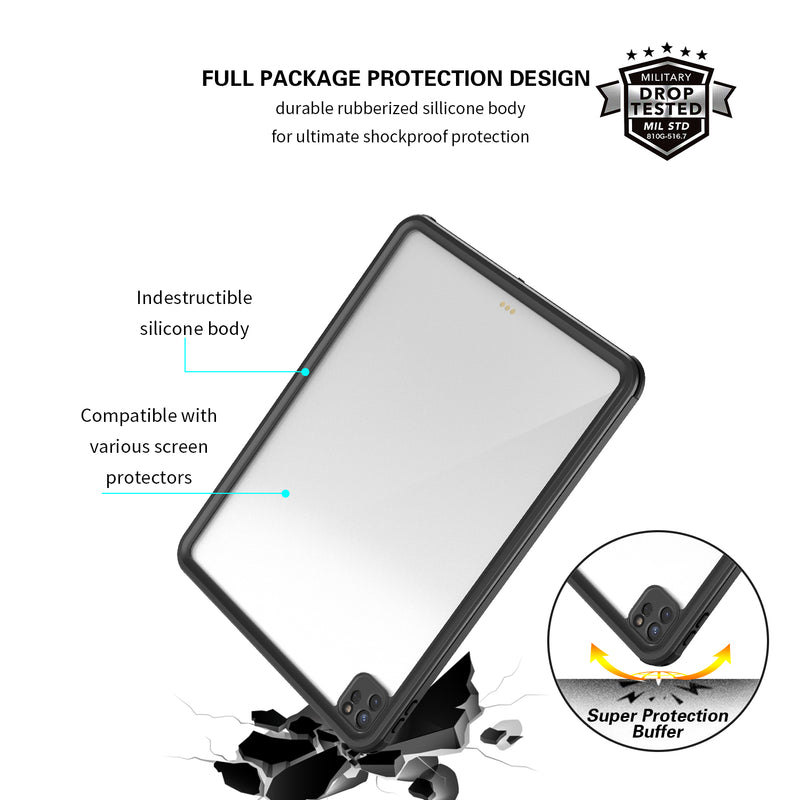 Load image into Gallery viewer, Apple iPad Pro 12.9&quot; 4th Gen 2020 Version Shellbox Waterproof Heavy Duty Lifeproof Style Case - Polar Tech Australia
