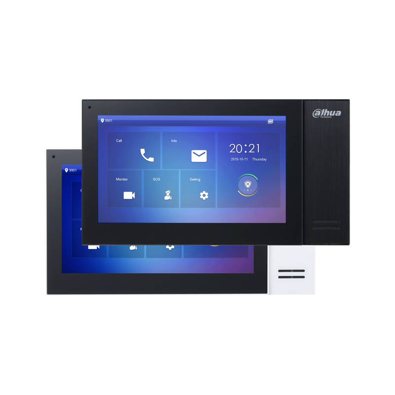 Chargez l&#39;image dans la visionneuse de la galerie, [VTH2421FB-P] Dahua IP Intercom System Villa Indoor Monitor 7 Inch Touch Screen PoE BLACK
