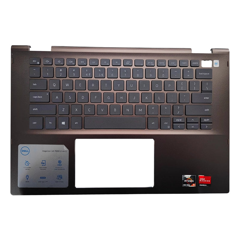 Cargue la imagen en el visor de la galería, Dell Inspiron 14 5400 5406 - Laptop Keyboard With Back Light Frame Cover Palmrest US Layout Assembly - Polar Tech Australia
