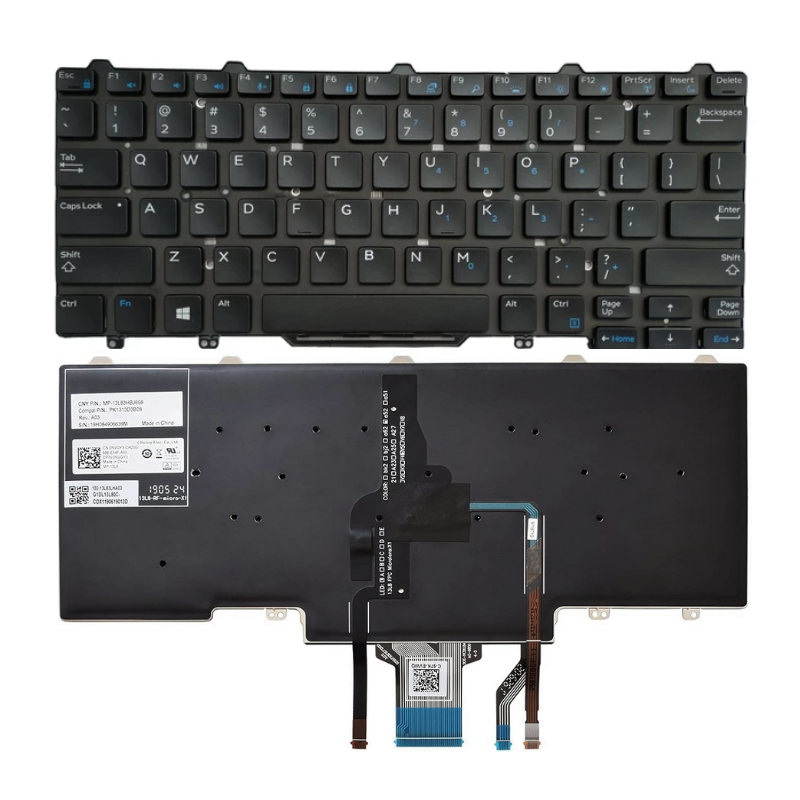 Cargue la imagen en el visor de la galería, DELL E5470 E7470 Latitude 7490 5480 5488 7480 5450 5491 Series - Laptop Keyboard With Back Light US Layout
