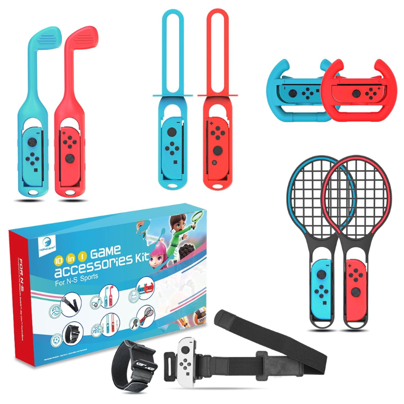 Cargue la imagen en el visor de la galería, [10 in 1] Switch Sports Game Accessories Set
