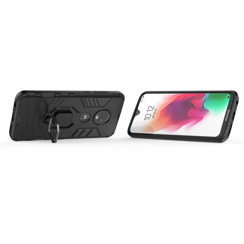 Chargez l&#39;image dans la visionneuse de la galerie, [Magnetic Kickstand] Motorola Moto G7/G7 Plus - Shield Shockproof Rugged Heavy Duty Case
