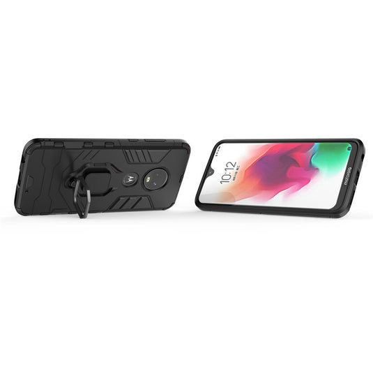 [Magnetic Kickstand] Motorola Moto G7/G7 Plus - Shield Shockproof Rugged Heavy Duty Case