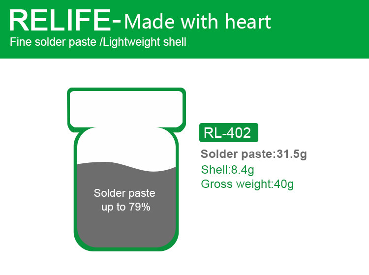 Cargue la imagen en el visor de la galería, [RL-400, 401, 402] RELIFE 183℃ Solder Paste - Polar Tech Australia
