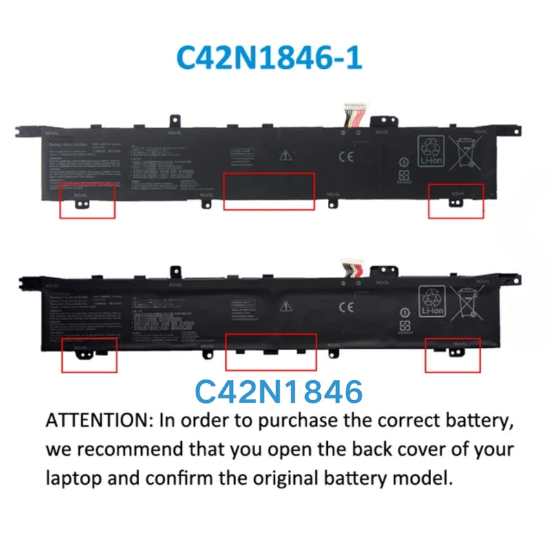 Cargue la imagen en el visor de la galería, [C42N1846 &amp; C42N1846-1] ASUS ZenBook Pro DUO UX581LV UX581GV Replacement Battery - Polar Tech Australia
