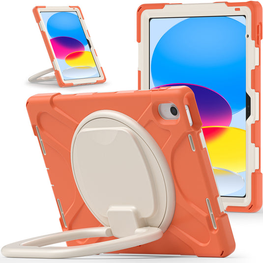 Apple iPad 10th 2022 10.9“ EVA Kid Friendly Heavy Duty Ring Holder Stand Case - Polar Tech Australia