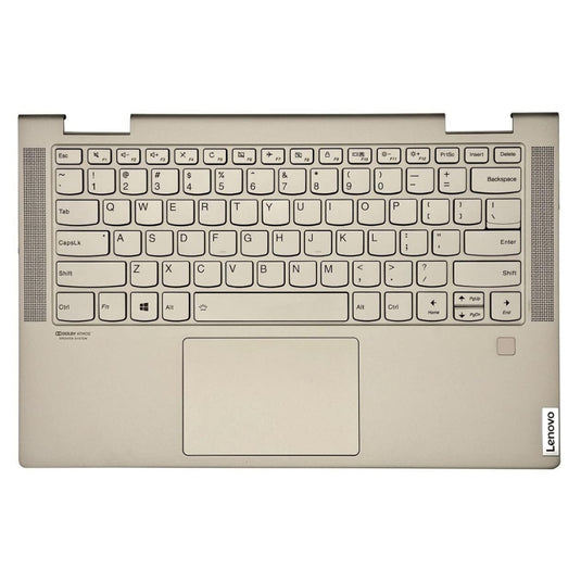 Lenovo Yoga C740-14 C740-14IML - Keyboard With Back Light & Trackpad Frame Housing Palmrest US Layout Assembly - Polar Tech Australia