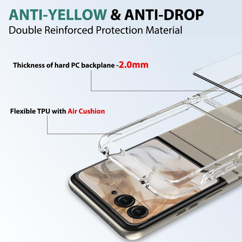 Load image into Gallery viewer, Motorola Moto Razr 2024 - AirPillow Cushion Transparent Soft Clear TPU Case
