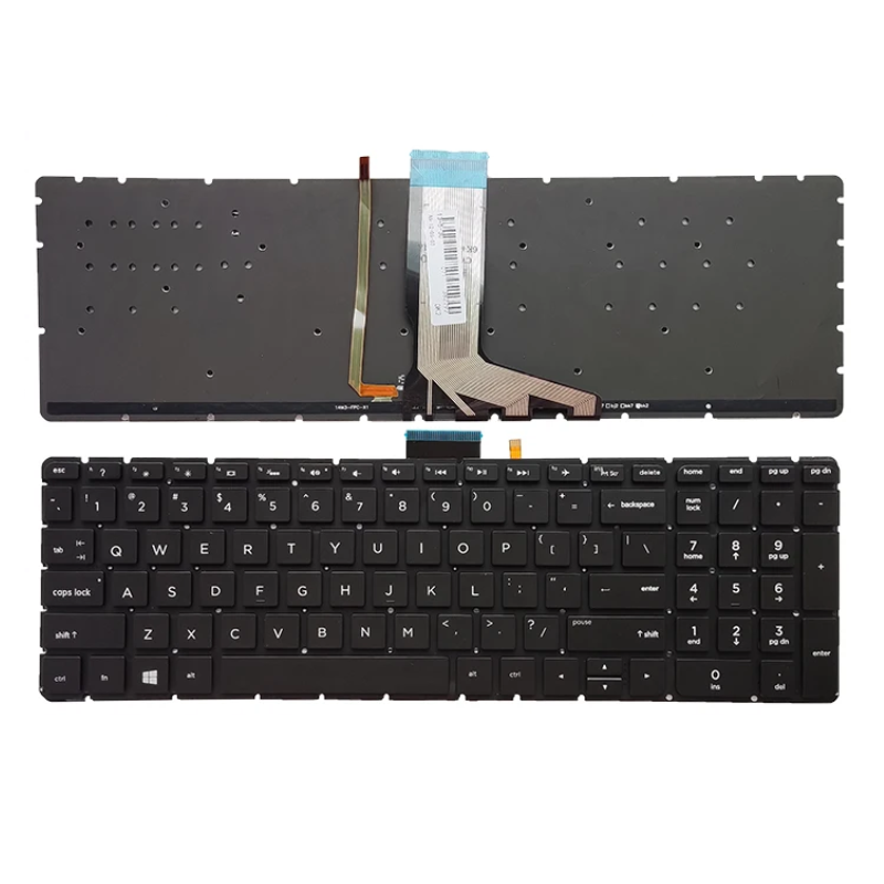 Cargue la imagen en el visor de la galería, HP 15-AB500 15-AB000 15-AB100 15-AB525 15-AB066 15-AB200 17-G119D Series - Laptop Keyboard With Back Light US Layout
