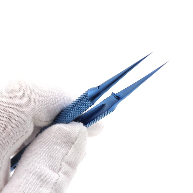 Load image into Gallery viewer, YCS Repair Flyline Tweezers – Titanium Alloy Fine Tip Straight &amp; Bent Tweezers (140mm)
