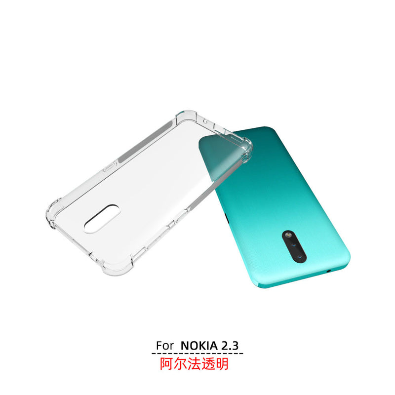 Chargez l&#39;image dans la visionneuse de la galerie, Nokia 2.3 - AirPillow Cushion Transparent Soft Clear TPU Four Corners Protective Case
