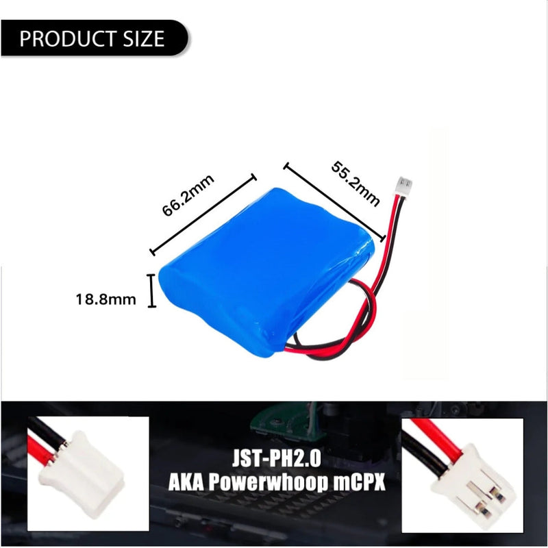 Cargue la imagen en el visor de la galería, [PH2.0-JST Connector][18650] Universal 3000mAh 12V Rechargeable Li-Ion Lithium Polymer Battery - Polar Tech Australia
