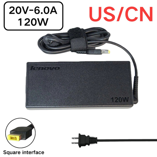 [20V-6.0A/120W][Yellow Square] Lenovo 3 SERIES 5 Series Desktop A Series all in ones AC Power Supply Adapter Charger