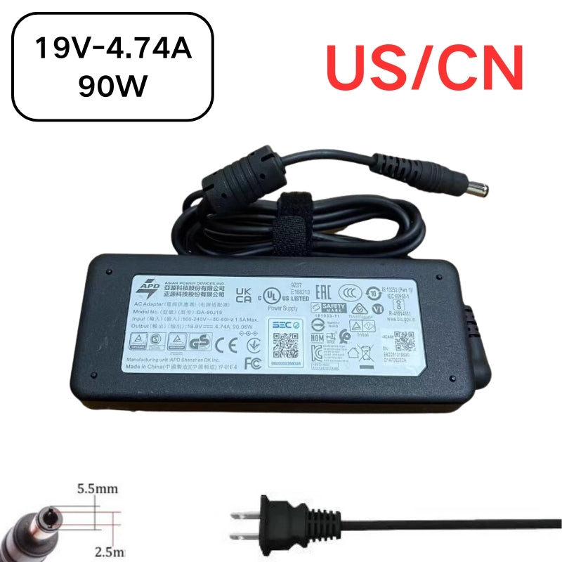 Load image into Gallery viewer, [19V-4.74A/90W][5.5x2.5] Gigabyte Q1432A Laptop AC Power Supply Adapter Charger
