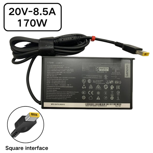 [20V-8.5A/170W][Yellow Square] Lenovo Legion 5 Gaming Laptop AC Power Supply Adapter Charger