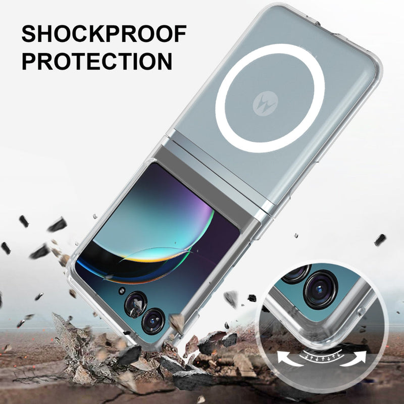 Chargez l&#39;image dans la visionneuse de la galerie, Motorola Razr 50/Ultra - Scratchproof PC Transparent MagSafe Phone Case
