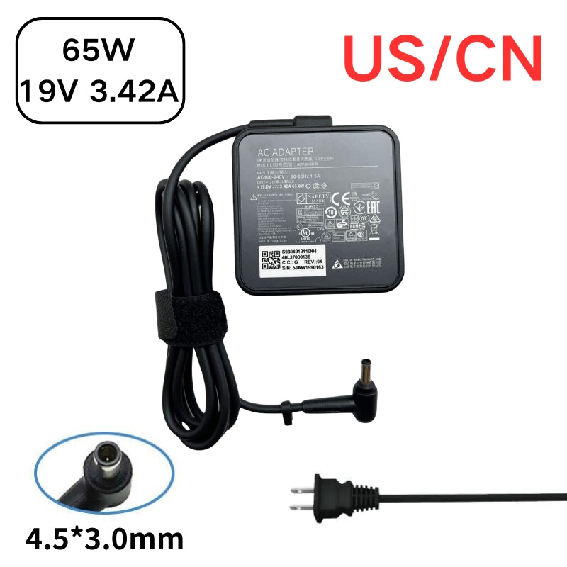 Cargue la imagen en el visor de la galería, [19V-3.42A/65W][4.5x3.0] MSI Modern 14 M14 P14 15M ADP-65GD D - Laptop AC Power Supply Adapter Charger
