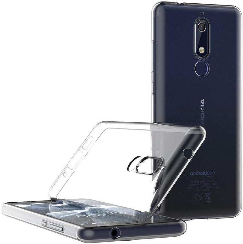 Load image into Gallery viewer, Nokia 5.1 - AirPillow Cushion Transparent Soft Clear TPU Four Corners Protective Case With 2PC 9HD Tempered Glass Screen Protector
