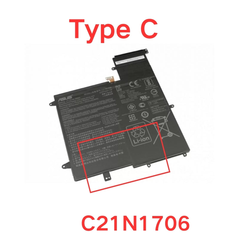 Chargez l&#39;image dans la visionneuse de la galerie, [C21N1624 &amp; C21N1706] Batterie de remplacement pour ASUS Zenbook Flip S Q325U Q325UAR UX370UA
