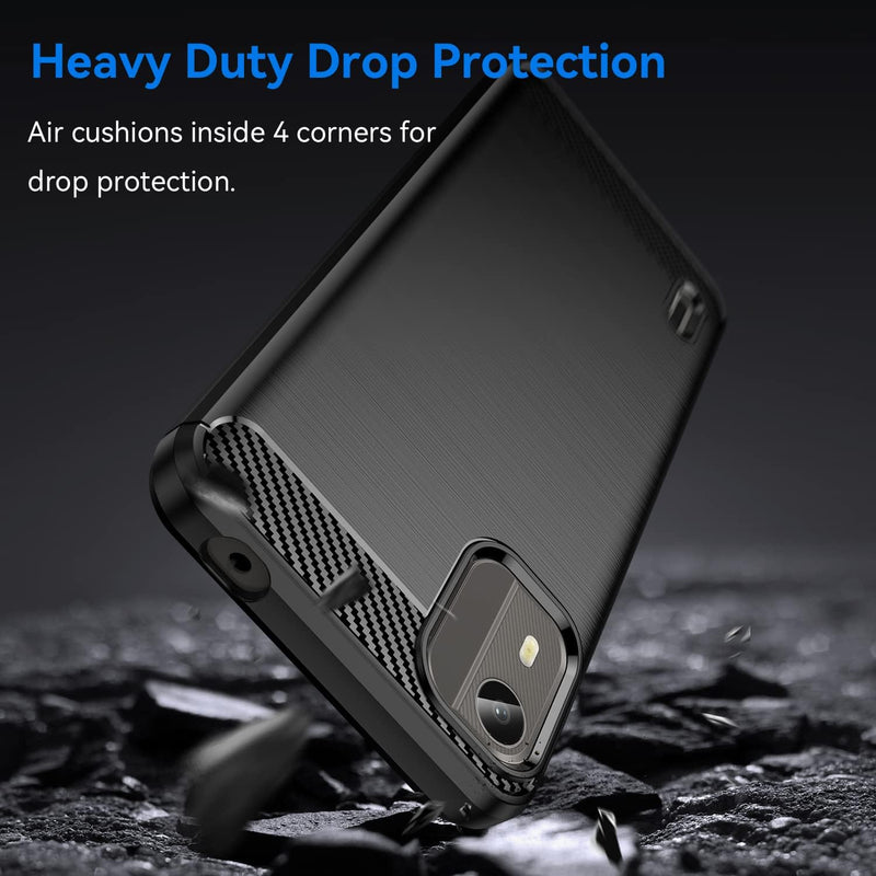 Chargez l&#39;image dans la visionneuse de la galerie, Nokia C12 Pro/C12/C12 Plus - Shield Shockproof Rugged Heavy Duty Case With 2PC 9HD Tempered Glass Screen Protector
