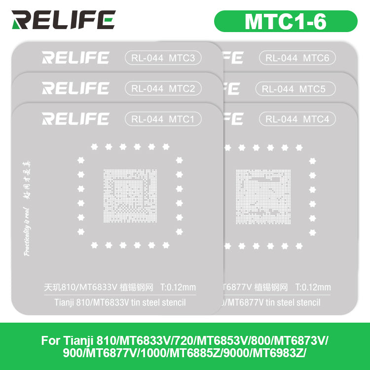 Load image into Gallery viewer, [RL-044] RELIFE Android Series Chip Planting Tin Steel Stencil set/35pcs - Polar Tech Australia
