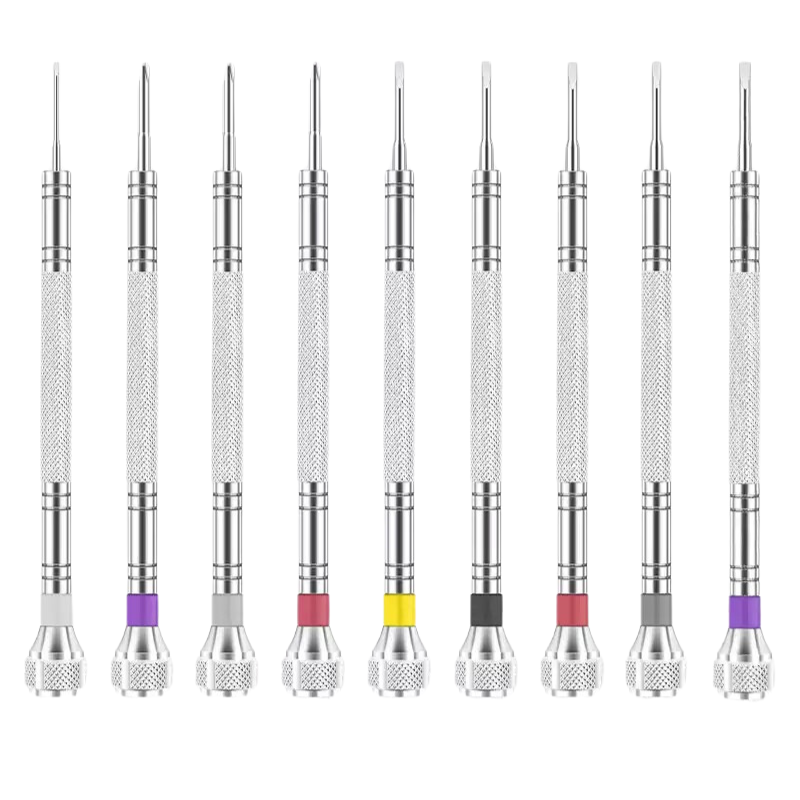 Load image into Gallery viewer, Watch Repair Tool - Precision Mini Screwdriver Set for Watches, Glasses, Phones, and Small Devices, Stainless Steel, Flathead Screwdrivers for Disassembly
