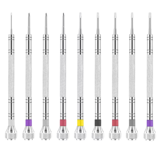 Watch Repair Tool - Precision Mini Screwdriver Set for Watches, Glasses, Phones, and Small Devices, Stainless Steel, Flathead Screwdrivers for Disassembly